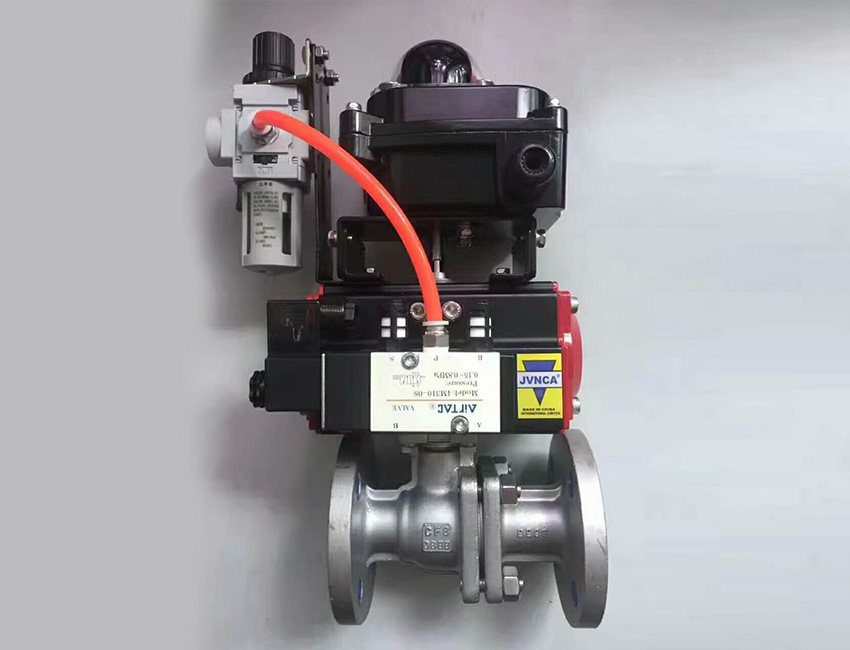 不锈钢气动法兰球阀 不锈钢气动法兰球阀